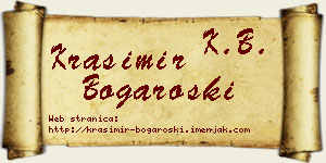 Krasimir Bogaroški vizit kartica